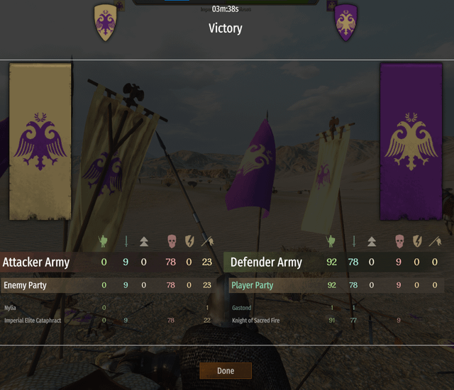 A screenshot of the game's settings menu, highlighting recommended settings for CPU-intensive battles while using RBM in conjunction with a graphical enhancement mod.