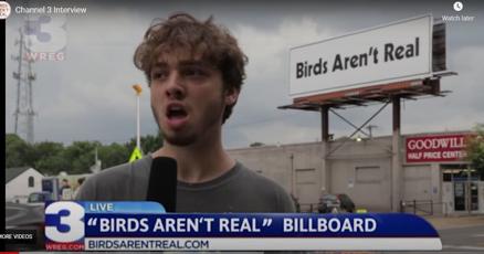 Side-by-side comparison image showing the original claims about birds being drones versus verified information about avian biology and government surveillance practices
