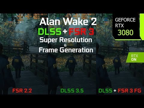 An environmental shot that demonstrates how the atmosphere contributes to the psychological horror, with dark forests surrounding Cauldron Lake