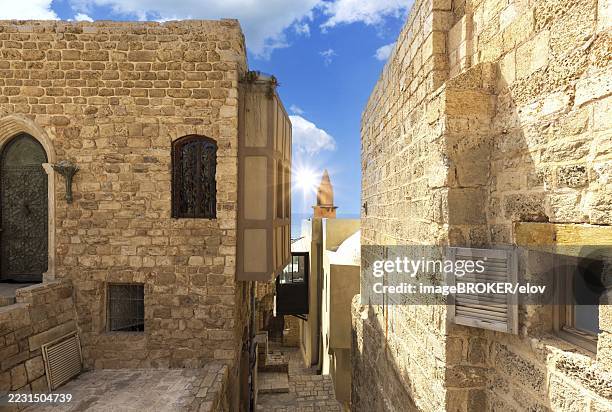 A bustling scene at Carmel Market, showcasing the vibrant atmosphere and variety of food stalls