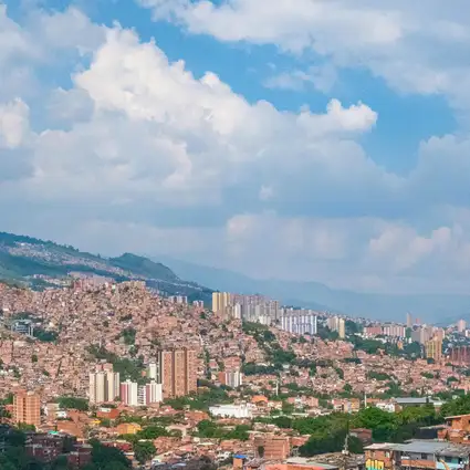 Medellin aerial view