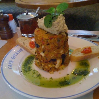 Moroccan mint tea and avocado toast served at Cafe Gitane