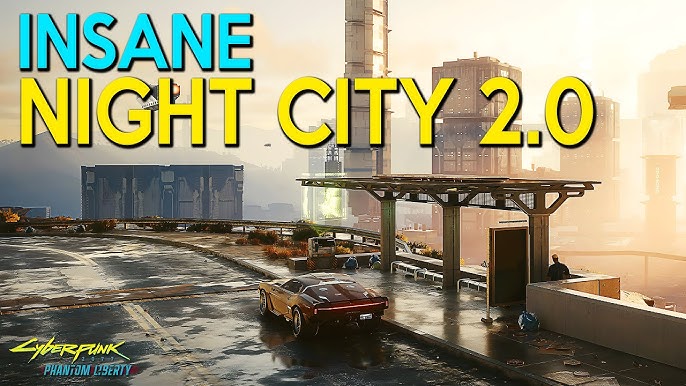 Comparison shot highlighting the improvements to character fidelity and ray tracing implementation versus the original unpatched release, showcasing V in a mirror.