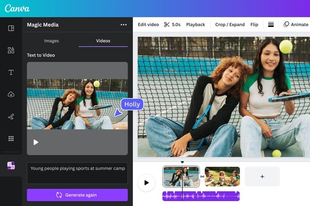 AI-generated Instagram post for a summer clothing sale