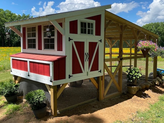 Chicken coop wall framing