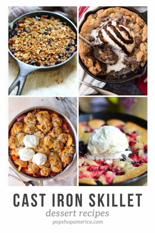 apple crisp in cast iron