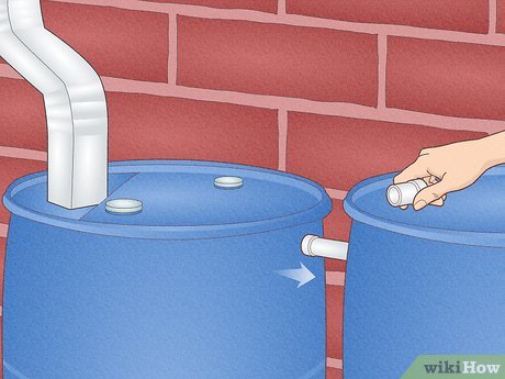 Drill the first hole for the barrel's water inlet