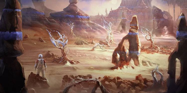 In-game screenshot of Starfield's base building/outpost system