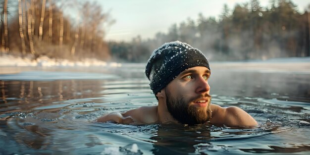 Eye-level shot of snow-covered trees with the sun peeking through, casting long shadows. Delicate snowflakes are in focus on foreground branches.