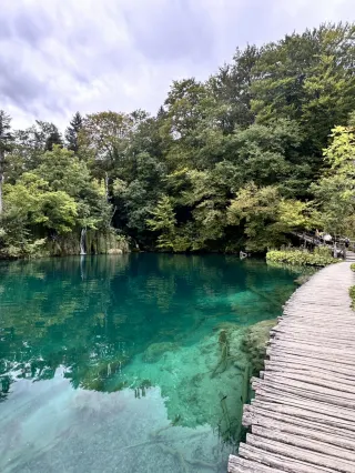 Sunrise over Veliki Slap, Plitvice Lakes National Park