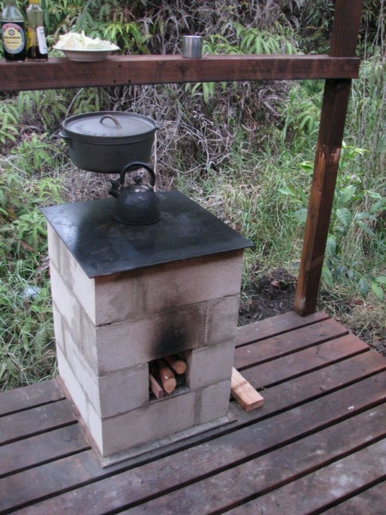 Rocket stove diagram arrows airflow