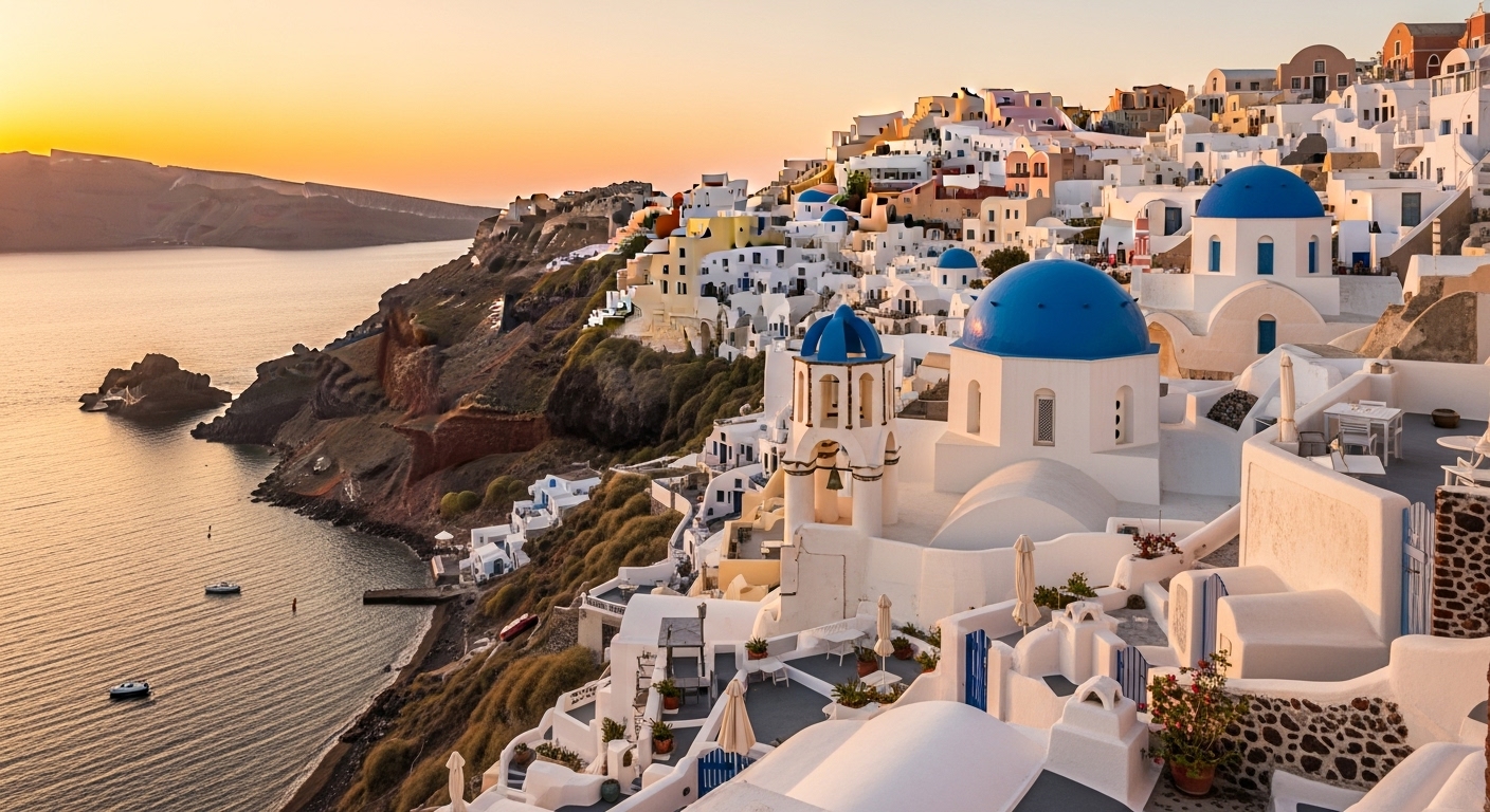 ## Santorini: Where Dreams Kiss the Aegean - A Vis...