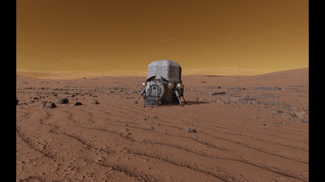Screenshot of a spacecraft built with Near Future Technologies parts, showcasing their advanced designs and textures. The spacecraft should be in orbit around a planet, with realistic lighting and shadows.