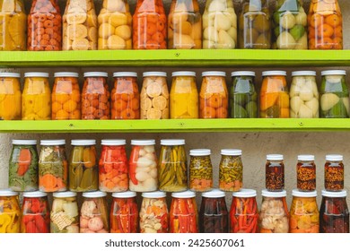 jars of compotes and jams