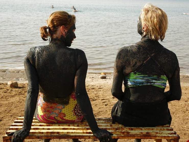Floating on the Dead Sea