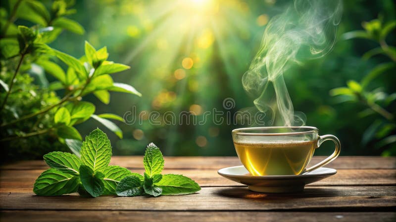 Rosemary and lavender tea in a clear cup