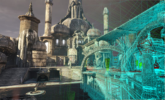 A character from Team Fortress 2 is standing in a dark corner with a burning building in the background.