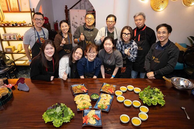 A busy Hanoi street scene with food vendors and locals