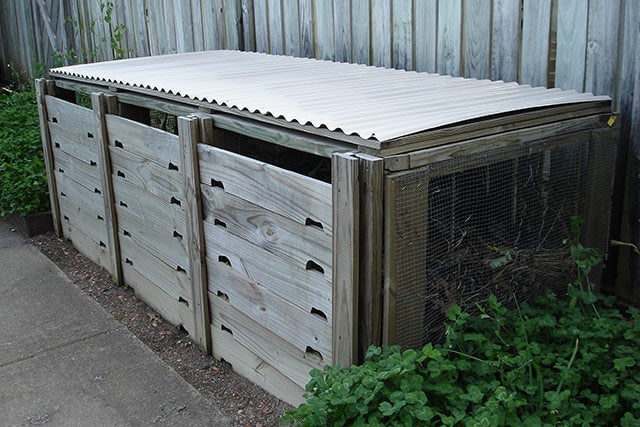 Multiple compost piles