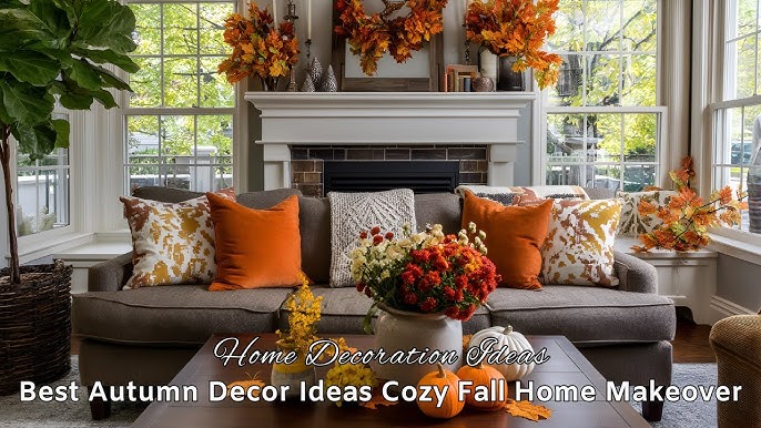 Fall decor using repurposed crate