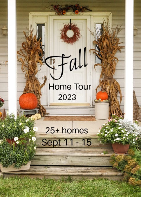 Fall kitchen vignette with vintage finds