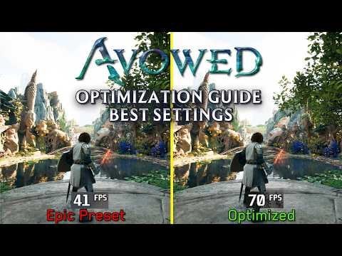 Screenshot of a mystical forest scene in Avowed, showcasing the game's environmental art and atmospheric lighting.