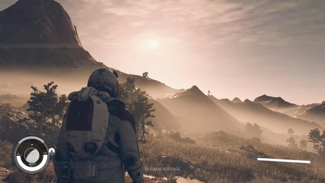 Starfield: A close-up of alien flora.