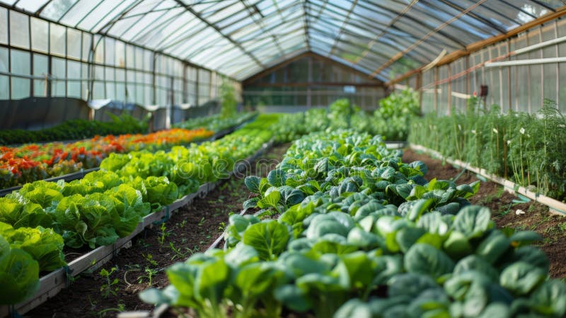 Utilizing greenhouses year round harvests to achieve organic vegetable gardening