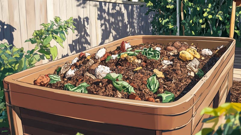 layers greens browns compost pile