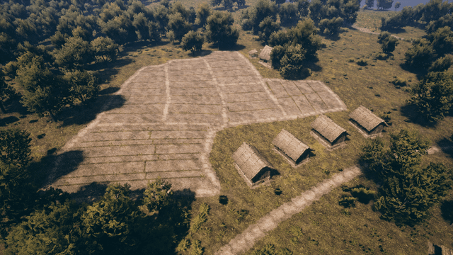 A screenshot from the Manor Lords building menu, showcasing the options for constructing different types of structures in the game.