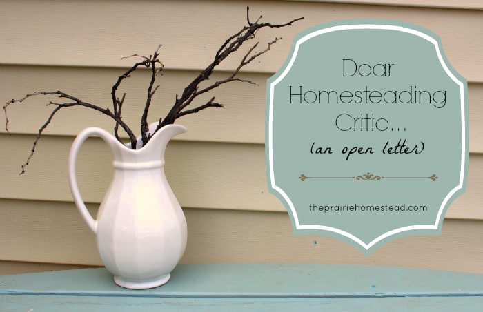 A homesteading family.