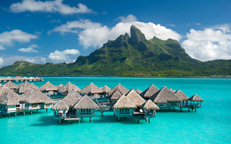 Bora Bora - StRegis STR1743 facing Mt Otemanu