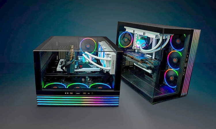 Fully assembled PC inside the NZXT H510 case, focusing on cable management and the overall aesthetics