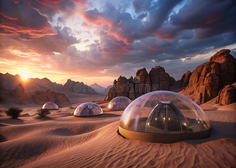 A towering sandstone mountain in Wadi Rum, Jordan. The late afternoon sun casts dramatic shadows on the canyons and the sandy desert floor below.