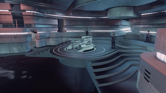 Before-and-after comparison of a settlement that has been ravaged by pirates