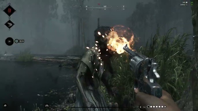 A futuristic HUD display with the words 