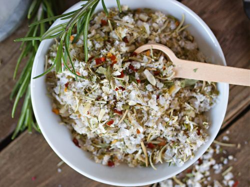 Rosemary and salt