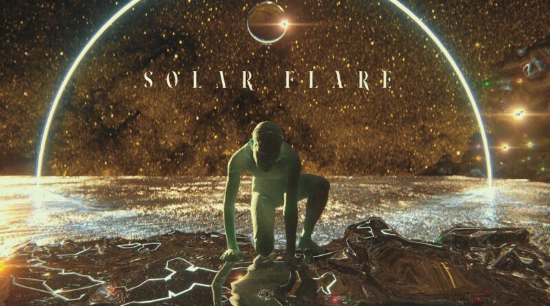 A close-up shot of colorful sea glass on a beach. The glass pieces are various shapes and sizes, worn smooth by the ocean. The background is blurred, emphasizing the textures and colors of the glass.