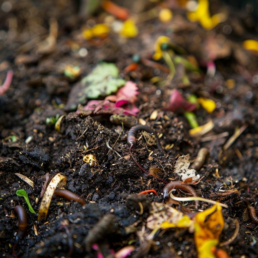 Gardening gloves earthworms