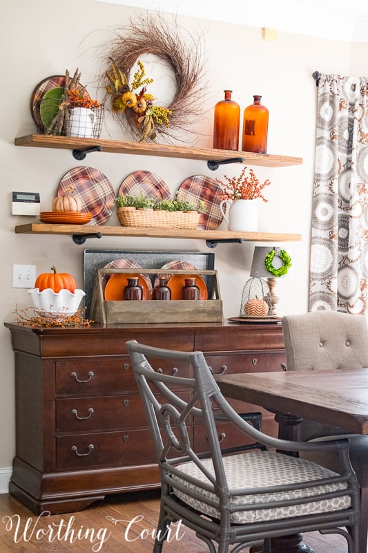 Dried botanicals in fall colors.