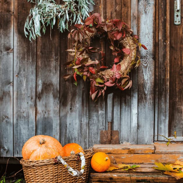 Fall Front Porch Decor Simple