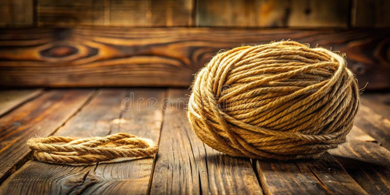 Embrace natural beauty and eco-conscious craftsmanship with a handmade brown jute yarn skein. Sustainable fiber offers a slow living, cozy lifestyle.