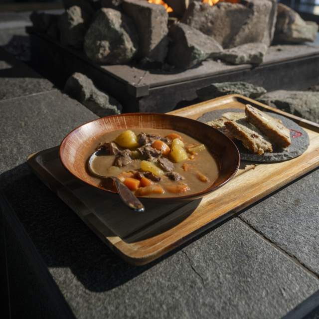 Reindeer silhouetted against the Northern Lights