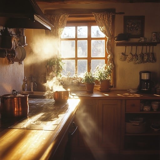 Ingredients for zucchini bread, including flour, sugar, spices, zucchini, eggs, and oil, arranged on a rustic wooden table.