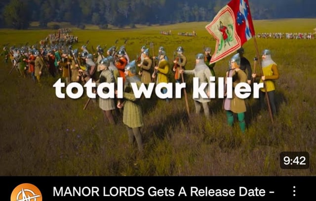 The Minecraft launch screen appears, offering a stark contrast to the complexity of Manor Lords.