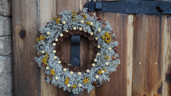 variety dried seedheads rustic basket