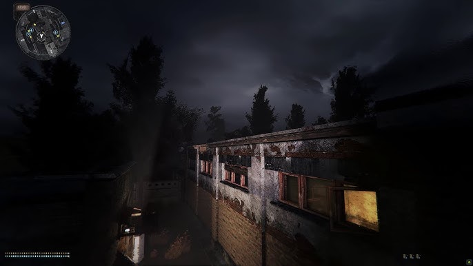 Official STALKER Anomaly artwork depicting a lone Stalker silhouetted against a desolate Zone landscape, evoking a sense of desolation and danger.