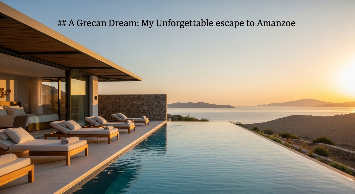 ## Amanzoe: A Slice of Olympus on the Aegean Sea (...