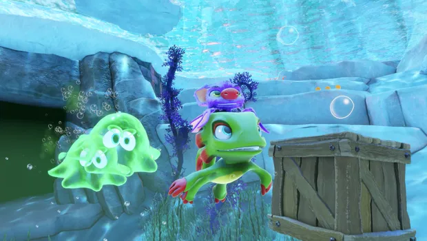 Yooka-Laylee screenshot showcasing 3D platforming gameplay.
