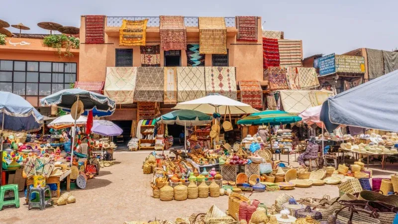 Intricate details of Moroccan design at Riad Yasmine